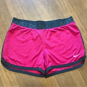 Nike Dri-fit Pink Track Mesh Running Shorts size Small S Womens